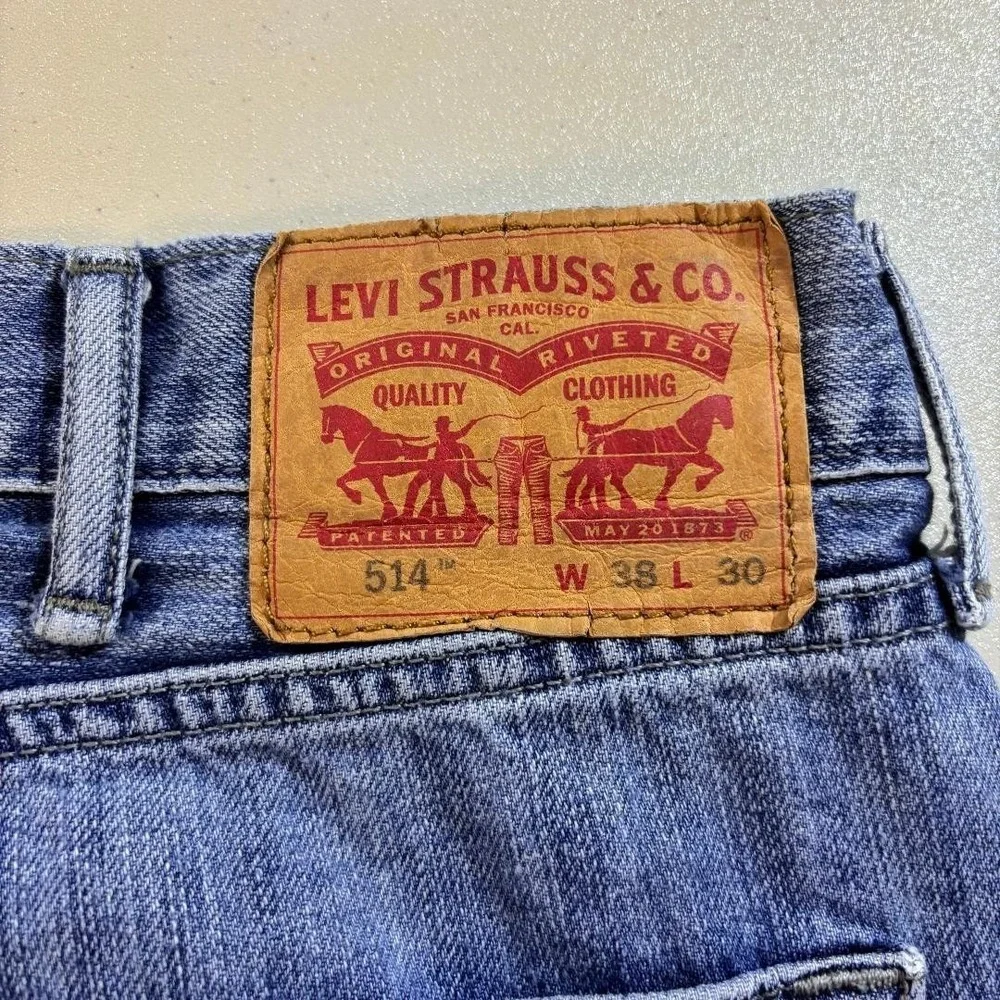 Levi's 514 Jeans Men's Size 38X30 (38X31) Wide Leg